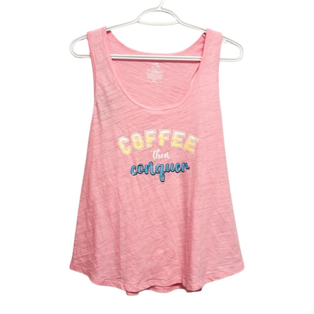 Secret Treasures Coffee Then Conquer Tank Top